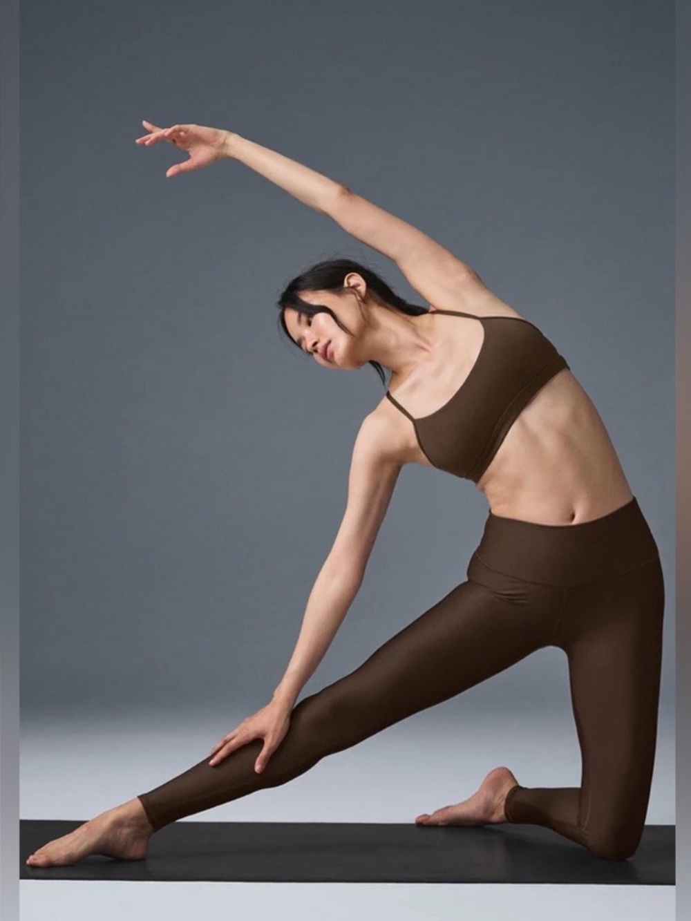 Alo Yoga 7/8 High Waist Airlift Leggings Espresso Sz S 4-6 W5766R - Picture 2 of 16